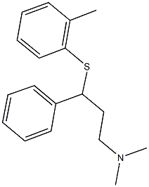 N,N-dimethyl-N-{3-[(2-methylphenyl)sulfanyl]-3-phenylpropyl}amine,136436-88-9,结构式