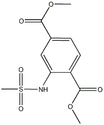 dimethyl 2-[(methylsulfonyl)amino]terephthalate 结构式