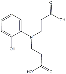 3-[(2-carboxyethyl)-2-hydroxyanilino]propanoic acid Structure