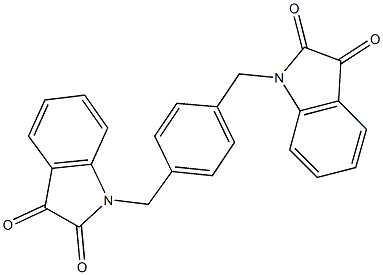 1-{4-[(2,3-dioxo-2,3-dihydro-1H-indol-1-yl)methyl]benzyl}-1H-indole-2,3-dione,136611-38-6,结构式