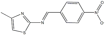 2-({4-nitrobenzylidene}amino)-4-methyl-1,3-thiazole Structure