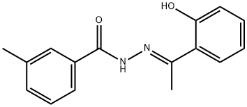 N'-[1-(2-hydroxyphenyl)ethylidene]-3-methylbenzohydrazide 结构式