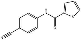 N-(4-cyanophenyl)thiophene-2-carboxamide Structure