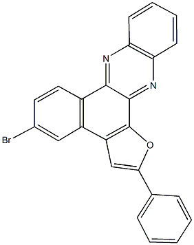 5-bromo-2-phenylbenzo[a]furo[3,2-c]phenazine 结构式