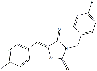 137660-72-1 3-(4-fluorobenzyl)-5-(4-methylbenzylidene)-1,3-thiazolidine-2,4-dione