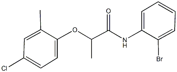 N-(2-bromophenyl)-2-(4-chloro-2-methylphenoxy)propanamide,13791-68-9,结构式