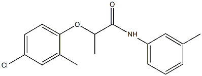 2-(4-chloro-2-methylphenoxy)-N-(3-methylphenyl)propanamide Struktur