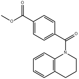 methyl 4-[3,4-dihydro-1(2H)-quinolinylcarbonyl]benzoate Struktur