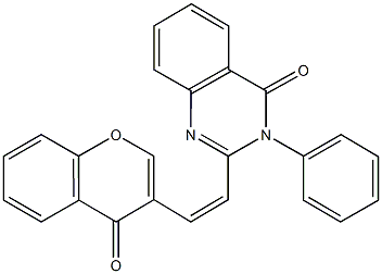 2-[2-(4-oxo-4H-chromen-3-yl)vinyl]-3-phenyl-4(3H)-quinazolinone Structure