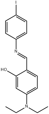 5-(diethylamino)-2-{[(4-iodophenyl)imino]methyl}phenol Structure