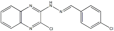 1386411-76-2 4-chlorobenzaldehyde (3-chloro-2-quinoxalinyl)hydrazone