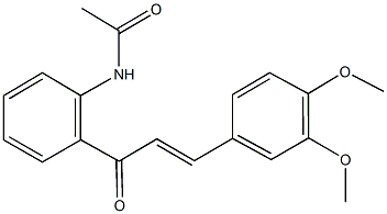 N-{2-[3-(3,4-dimethoxyphenyl)acryloyl]phenyl}acetamide Struktur