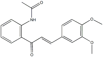 N-{2-[3-(3,4-dimethoxyphenyl)acryloyl]phenyl}acetamide Structure