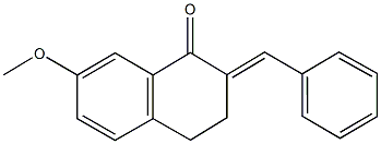 2-benzylidene-7-methoxy-3,4-dihydro-1(2H)-naphthalenone 结构式