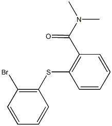 2-[(2-bromophenyl)sulfanyl]-N,N-dimethylbenzamide 化学構造式