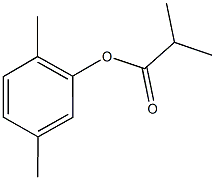 2,5-dimethylphenyl 2-methylpropanoate 化学構造式