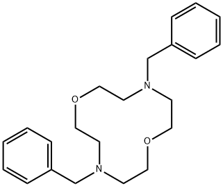 4,10-dibenzyl-1,7-dioxa-4,10-diazacyclododecane Struktur