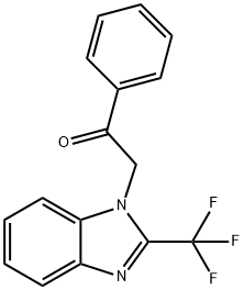 1-phenyl-2-[2-(trifluoromethyl)-1H-benzimidazol-1-yl]ethanone|