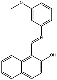 1-{[(3-methoxyphenyl)imino]methyl}-2-naphthol Structure