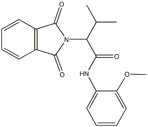 2-(1,3-dioxo-1,3-dihydro-2H-isoindol-2-yl)-N-(2-methoxyphenyl)-3-methylbutanamide Structure