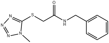 N-benzyl-2-[(1-methyl-1H-tetraazol-5-yl)sulfanyl]acetamide Structure