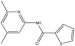 N-(4,6-dimethyl-2-pyridinyl)-2-thiophenecarboxamide Struktur