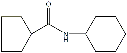 N-cyclohexylcyclopentanecarboxamide 结构式