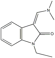 3-[(dimethylamino)methylene]-1-ethyl-1,3-dihydro-2H-indol-2-one,141210-66-4,结构式