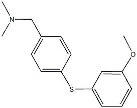 N-{4-[(3-methoxyphenyl)sulfanyl]benzyl}-N,N-dimethylamine Structure