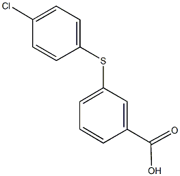 3-[(4-chlorophenyl)sulfanyl]benzoic acid,141358-07-8,结构式