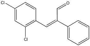 3-(2,4-dichlorophenyl)-2-phenylacrylaldehyde Struktur
