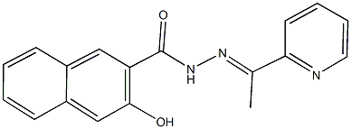 3-hydroxy-N'-(1-pyridin-2-ylethylidene)-2-naphthohydrazide Structure