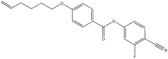 4-cyano-3-fluorophenyl 4-(5-hexenyloxy)benzoate Structure