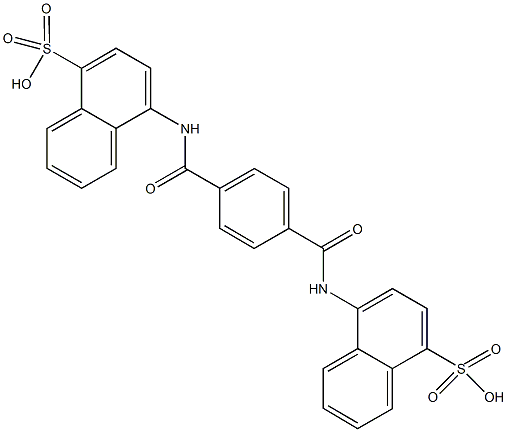 4-[(4-{[(4-sulfo-1-naphthyl)amino]carbonyl}benzoyl)amino]-1-naphthalenesulfonic acid,14169-64-3,结构式