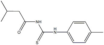 N-(3-methylbutanoyl)-N'-(4-methylphenyl)thiourea Structure