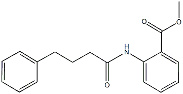 methyl 2-[(4-phenylbutanoyl)amino]benzoate Struktur