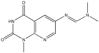 N,N-dimethyl-N'-(1-methyl-2,4-dioxo-1,2,3,4-tetrahydropyrido[2,3-d]pyrimidin-6-yl)imidoformamide Struktur