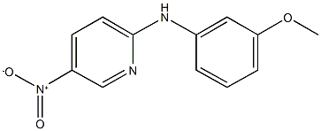 5-nitro-2-(3-methoxyanilino)pyridine 化学構造式