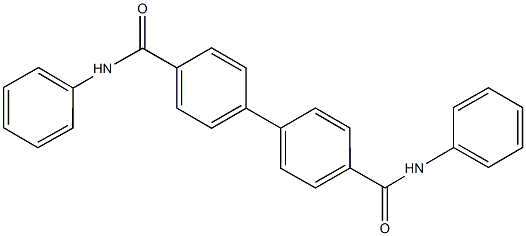 N,N′-ジフェニルビフェニル-4,4′-ジカルボアミド 化学構造式