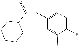 N-(3,4-difluorophenyl)cyclohexanecarboxamide Structure