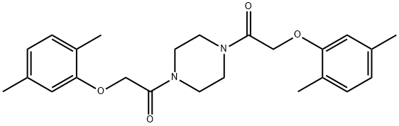 1,4-bis[(2,5-dimethylphenoxy)acetyl]piperazine,143189-97-3,结构式