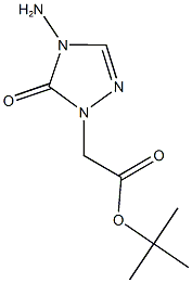 tert-butyl (4-amino-5-oxo-4,5-dihydro-1H-1,2,4-triazol-1-yl)acetate Structure