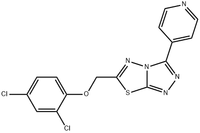 2,4-dichlorophenyl [3-(4-pyridinyl)[1,2,4]triazolo[3,4-b][1,3,4]thiadiazol-6-yl]methyl ether 结构式