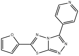 6-(2-furyl)-3-(4-pyridinyl)[1,2,4]triazolo[3,4-b][1,3,4]thiadiazole Structure