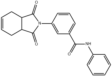 3-(1,3-dioxo-1,3,3a,4,7,7a-hexahydro-2H-isoindol-2-yl)-N-phenylbenzamide Structure