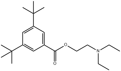 2-(diethylamino)ethyl 3,5-ditert-butylbenzoate 结构式