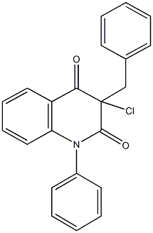 3-benzyl-3-chloro-1-phenyl-2,4(1H,3H)-quinolinedione Structure