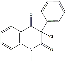 3-chloro-1-methyl-3-phenyl-2,4(1H,3H)-quinolinedione Structure