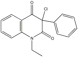 3-chloro-1-ethyl-3-phenyl-2,4(1H,3H)-quinolinedione,144603-34-9,结构式