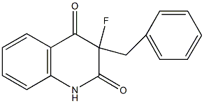 3-benzyl-3-fluoro-2,4(1H,3H)-quinolinedione Struktur